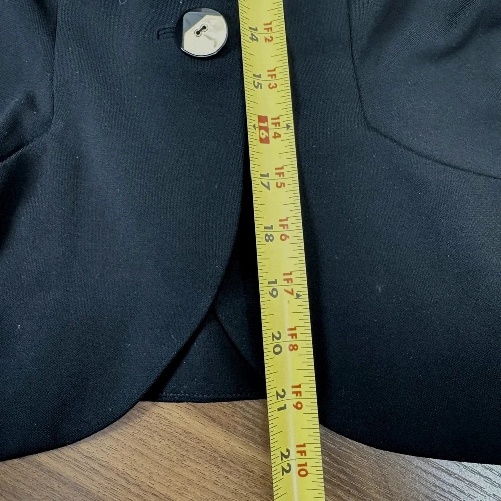 Leifsdottir Anthropologie Blazer‎ 2 Black Puff Shoulder Silk Lining Whimsigoth